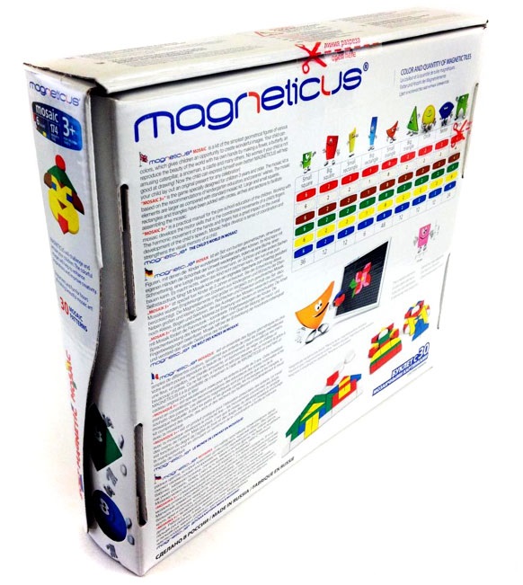 MAGNETICUS. Магнитная мозаика, 174 элемента, 6 цветов, 30 этюдов  